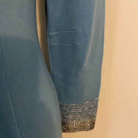 Vintage Lilli Diamond California Boho Sequin Long Sleeve Women Dress - Picture 5 of 15